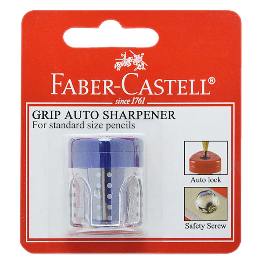 Faber-Castell - Single Hole Grip Auto Sharpener - Blue