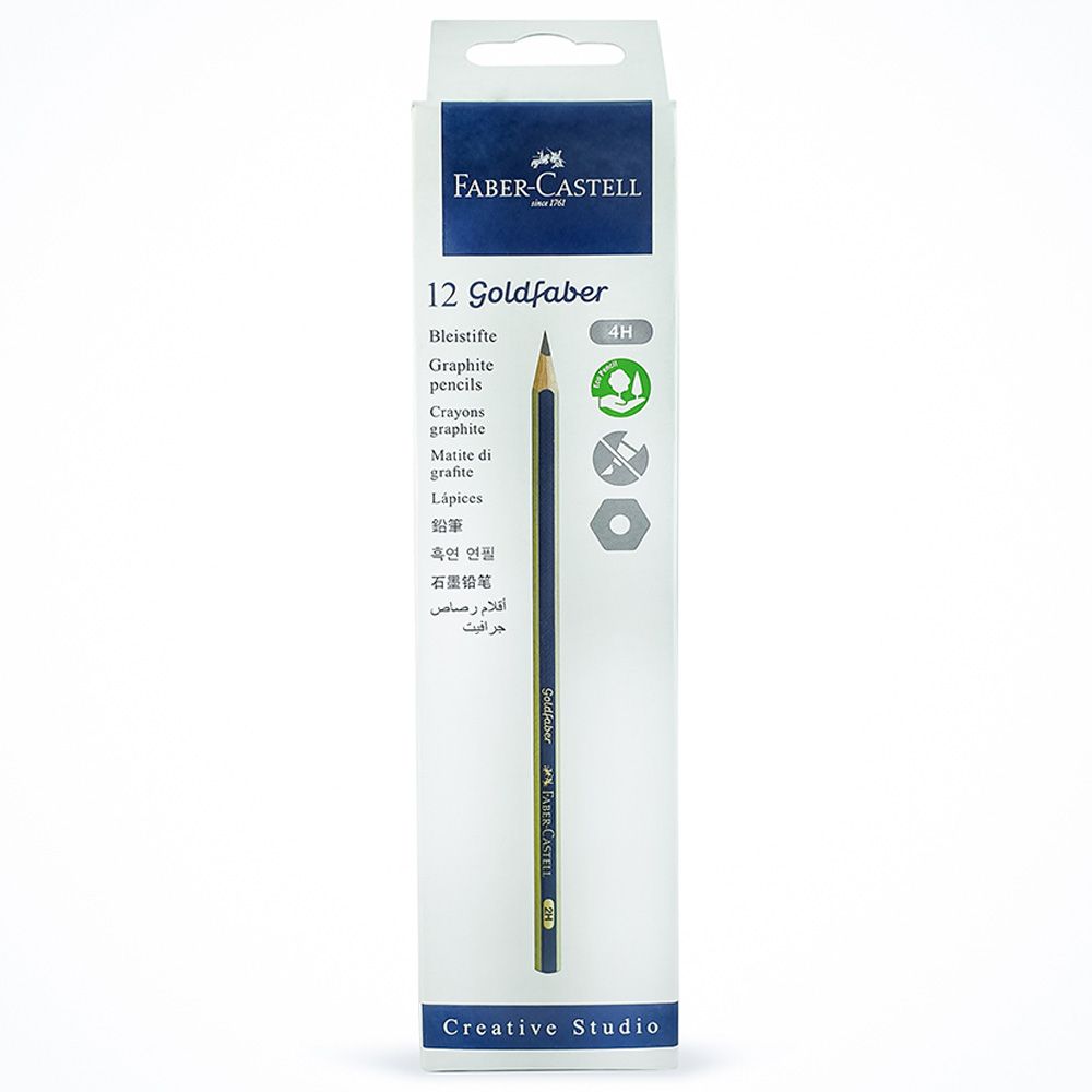Faber-Castell - Gold Faber Graphite Pencil 4H - 12pcs