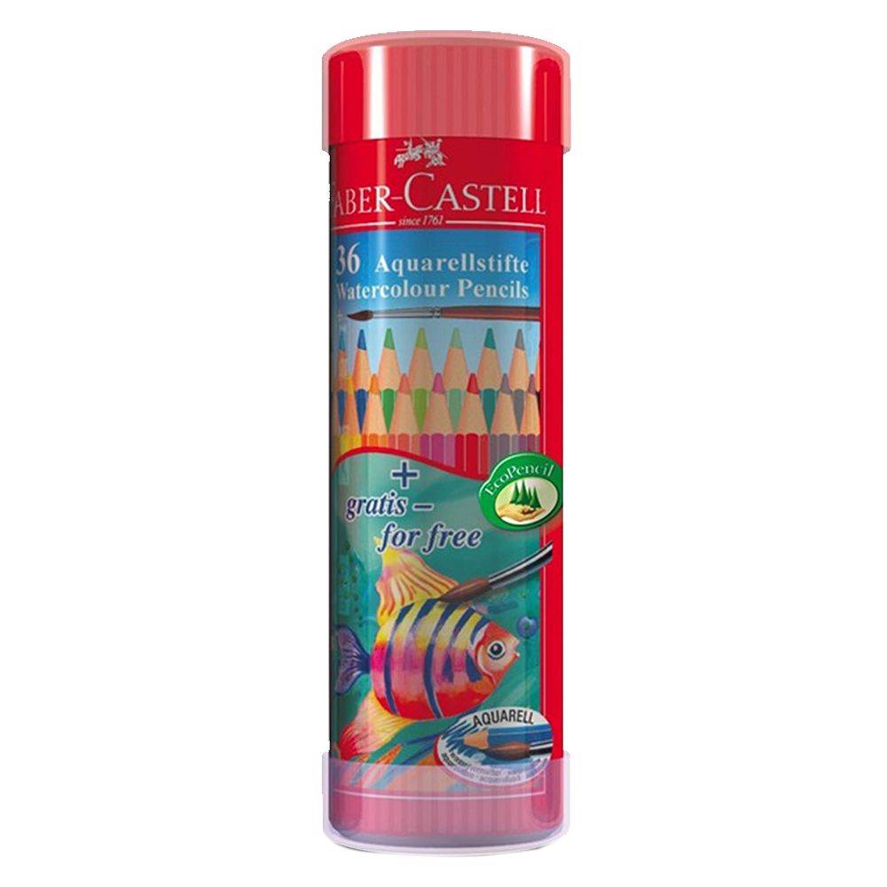 Faber-Castell - Fish Round Tin Water Colour Pencil 36pcs