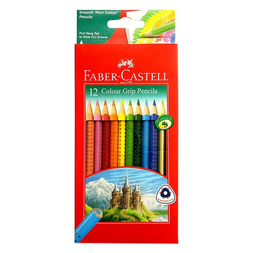 Faber-Castell - Grip Colour Pencils 12pcs
