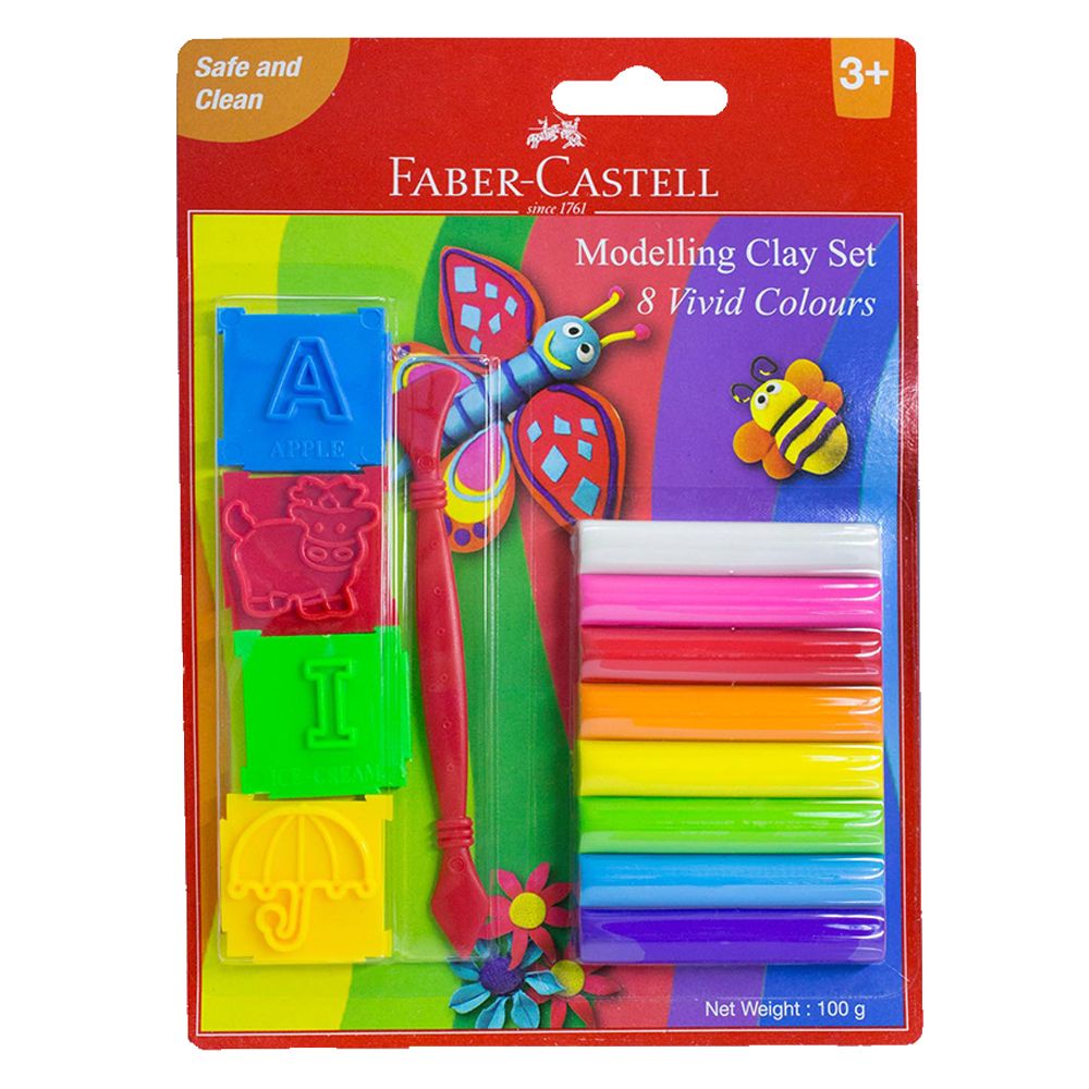 Faber-Castell - Modelling Clay with Jigsaw Tools 8pcs