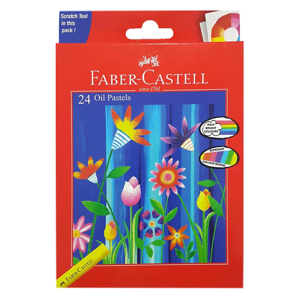 Faber-Castell - Round Oil Pastels 24pcs