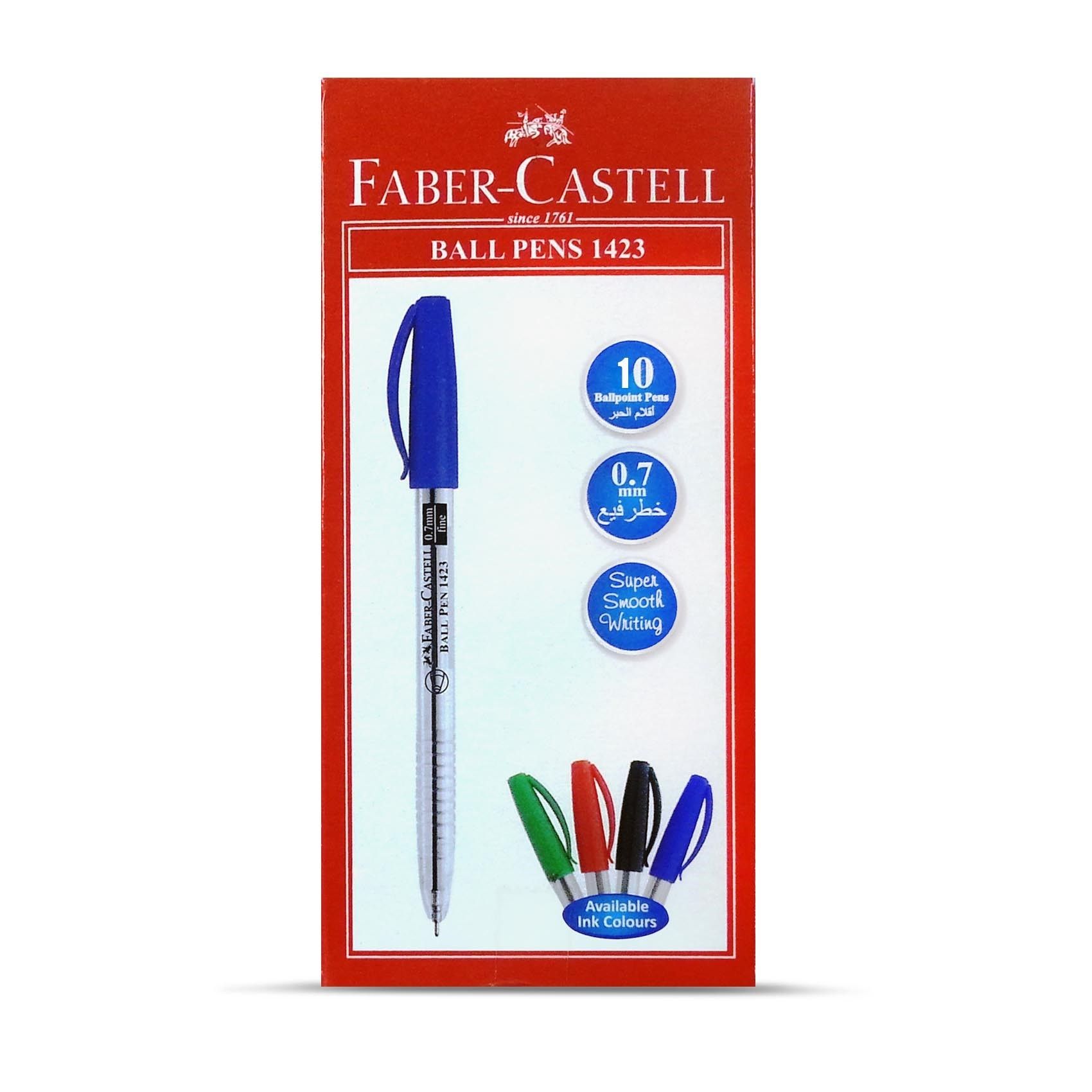 Faber-Castell - Ball Point Pen Pack of 10 - Blue