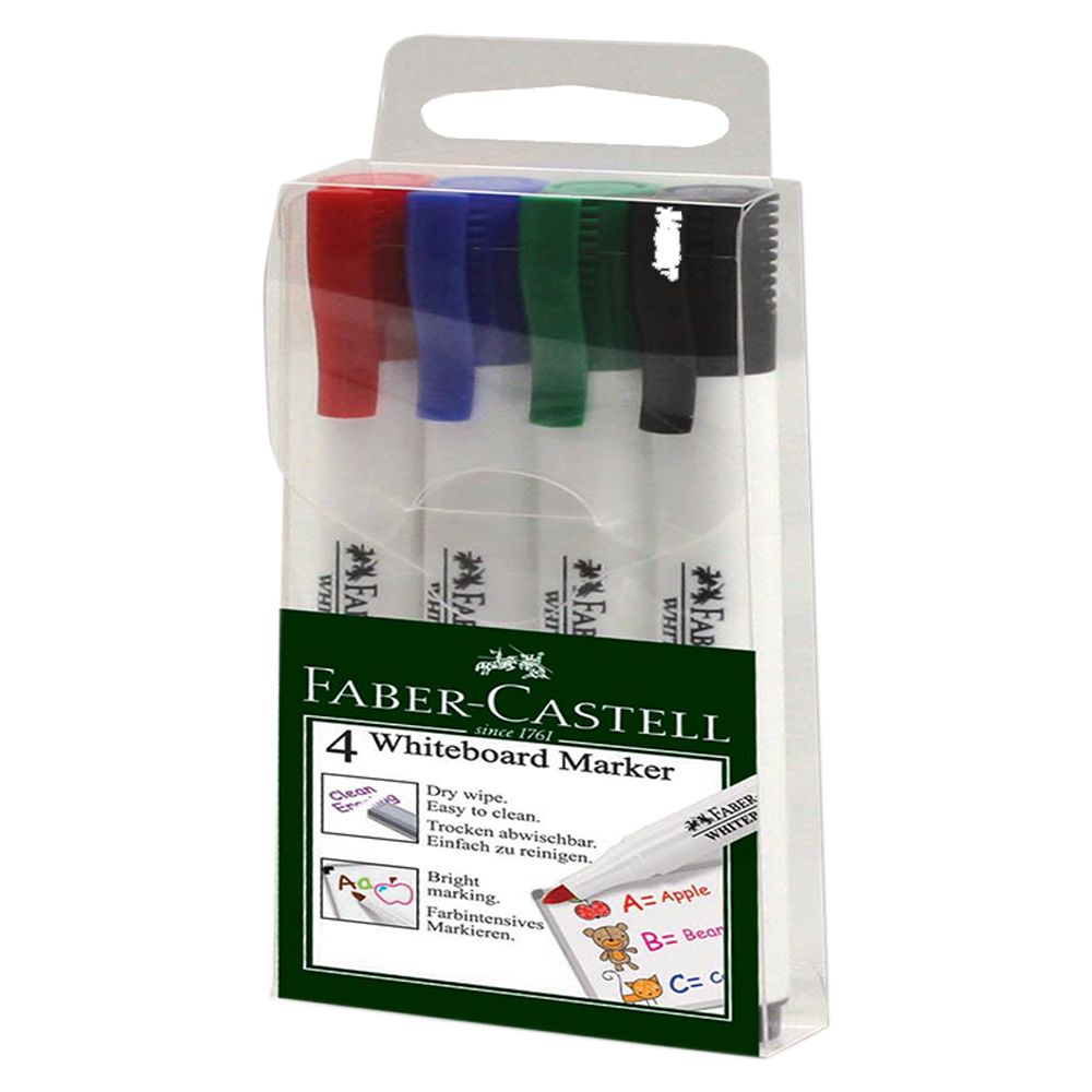 Faber-Castell - Slim Whiteboard Marker 4pcs