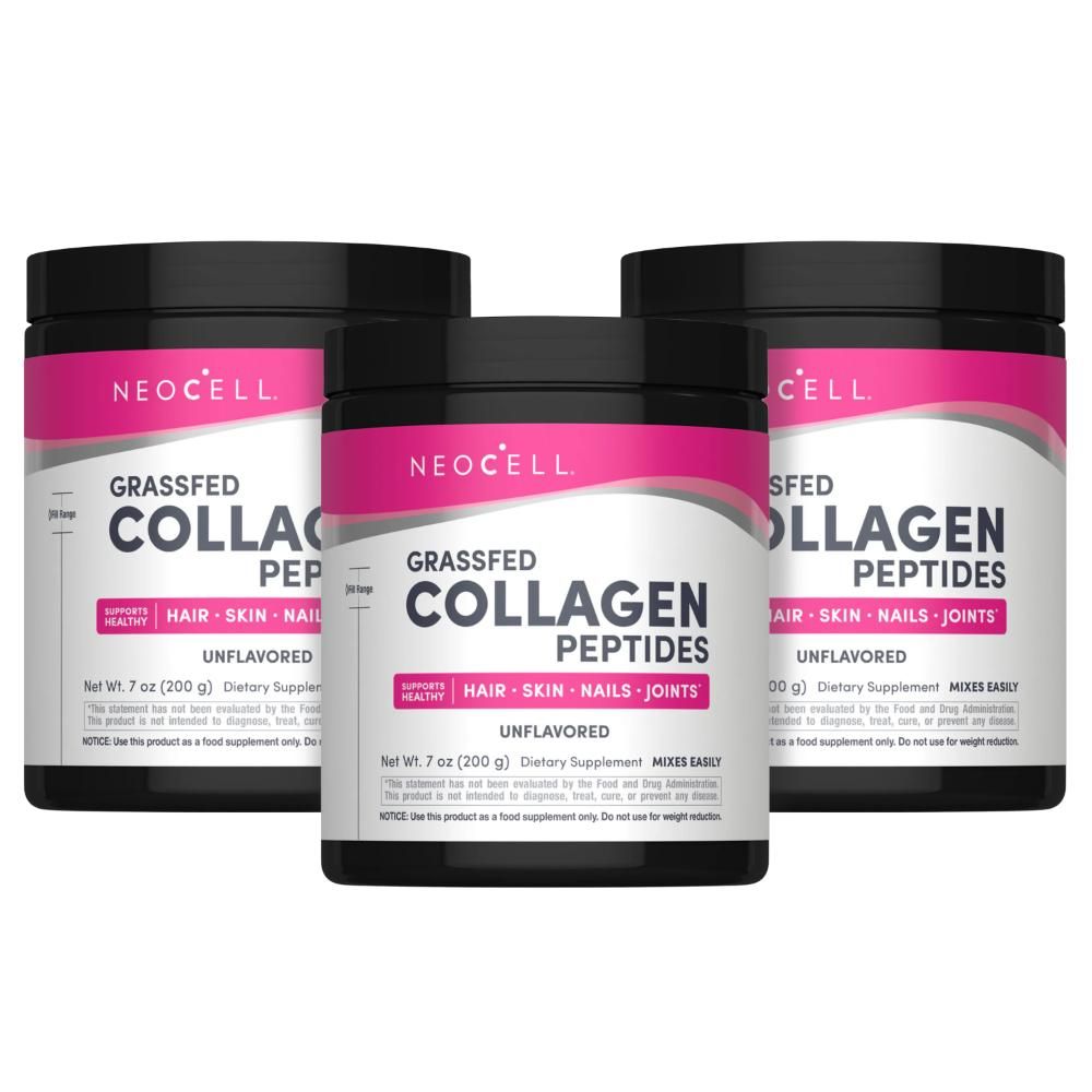 Neocell Super Collagen Powder (Type 1&3 6600mg 7 Oz 3pcs