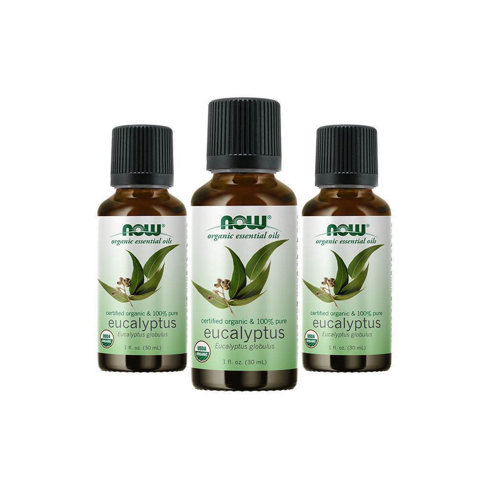 ناو فودز - زيت الأوكالبتوس العطري العضوي - 1 أوقية - 3 عبوات