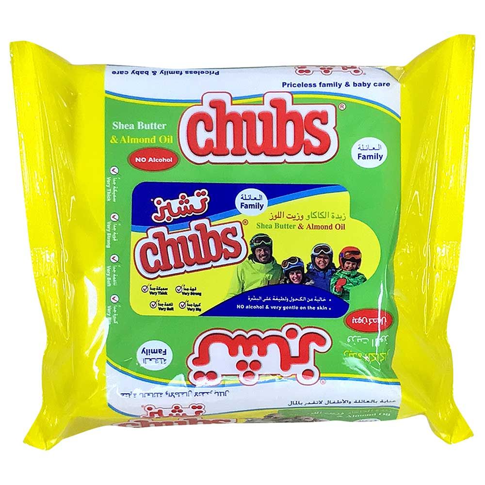 Chubs - 20pcs Family Wipes 20'S Shea Butter & Almond Oil