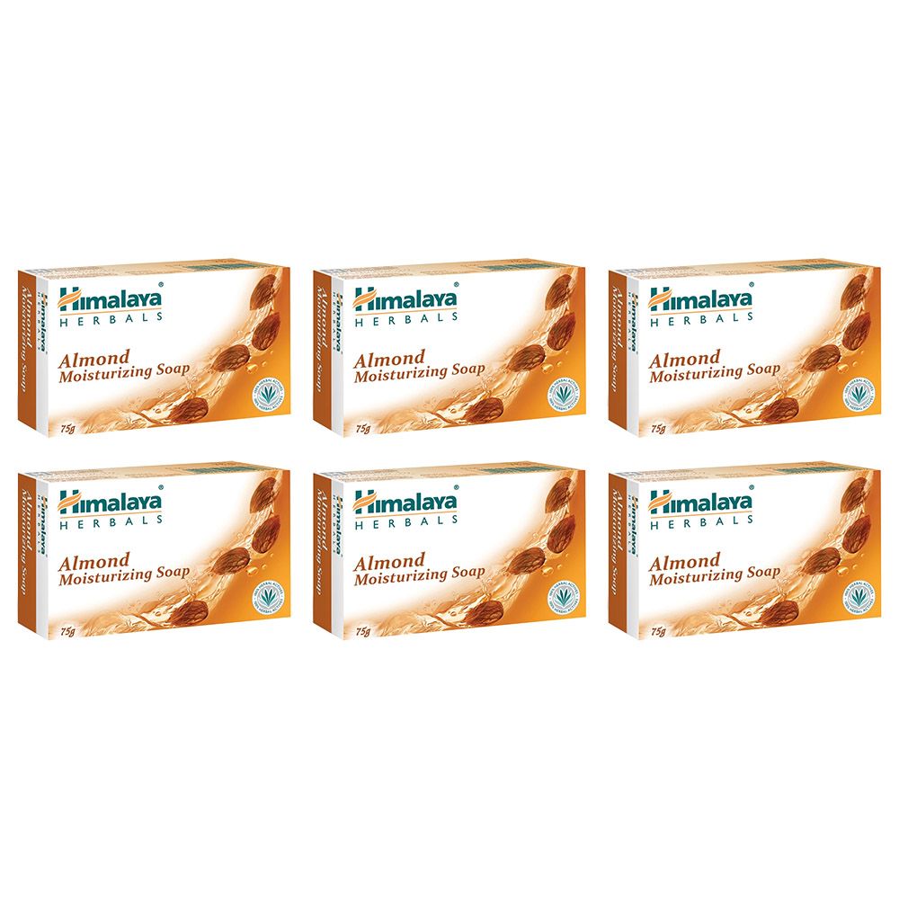Himalaya - 6pcs Moisturising Almond Soap 125g