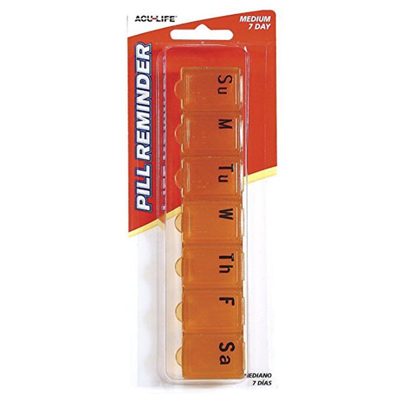 أكو لايف - علبة حبوب متوسطة الحجم لمدة 7 أيام (ألوان متنوعة)