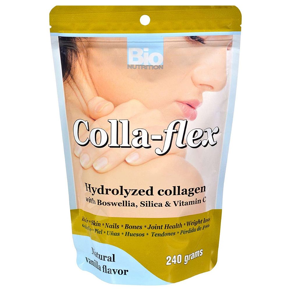 Bio Nutrition - Colla Flex Hydrolyzed Collagen Natural Vanilla 240g