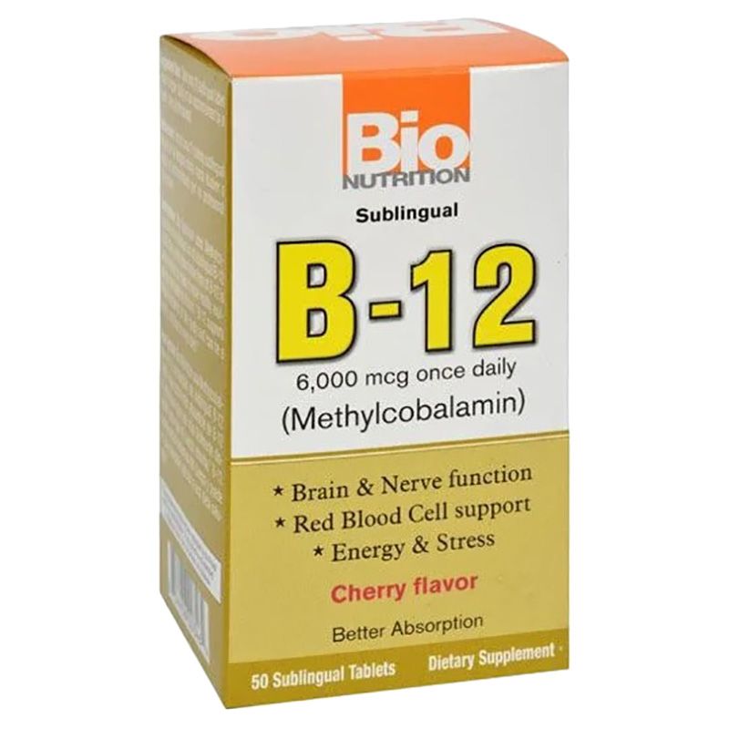 Bio Nutrition - B 12 Sublingual 6000 mcg 50 Tablets
