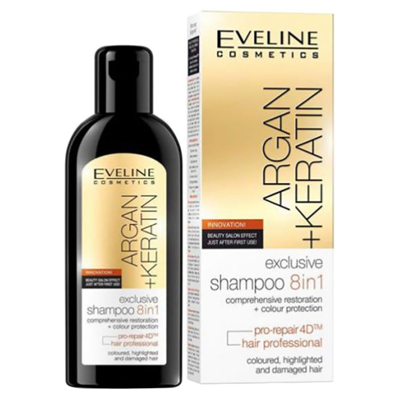 Eveline - 8-in-1 Argan + Keratin Shampoo 150 ml
