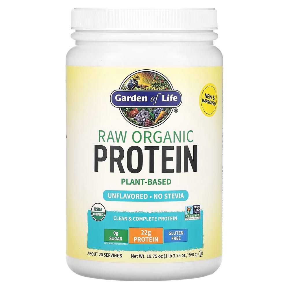 Garden of Life - Raw Organic Protein Powder Unflavored 560g