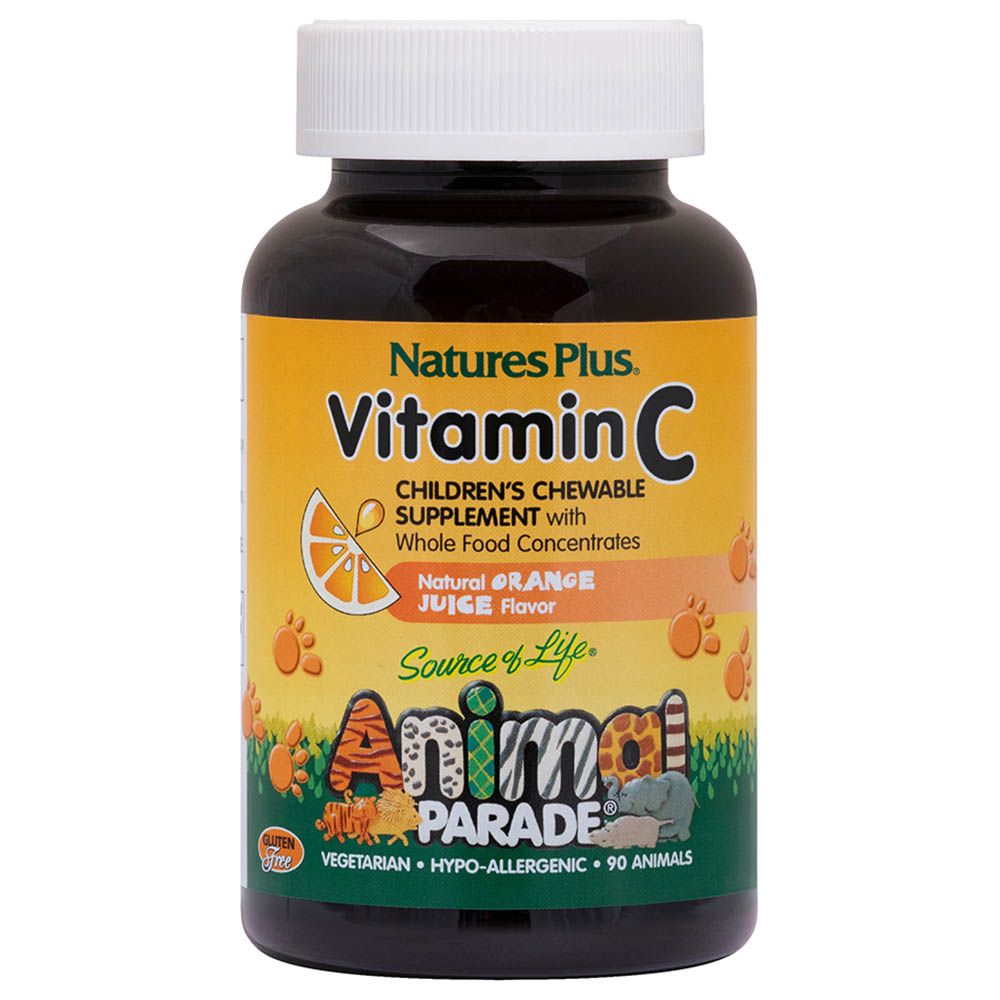 أقراص فيتامين سي القابلة للمضغ للأطفال من أنيمال باريد، إصدار التسعينيات