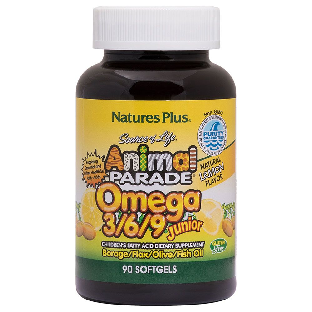 Animal Parade Omega 3/6/9 Junior 90 Softgels