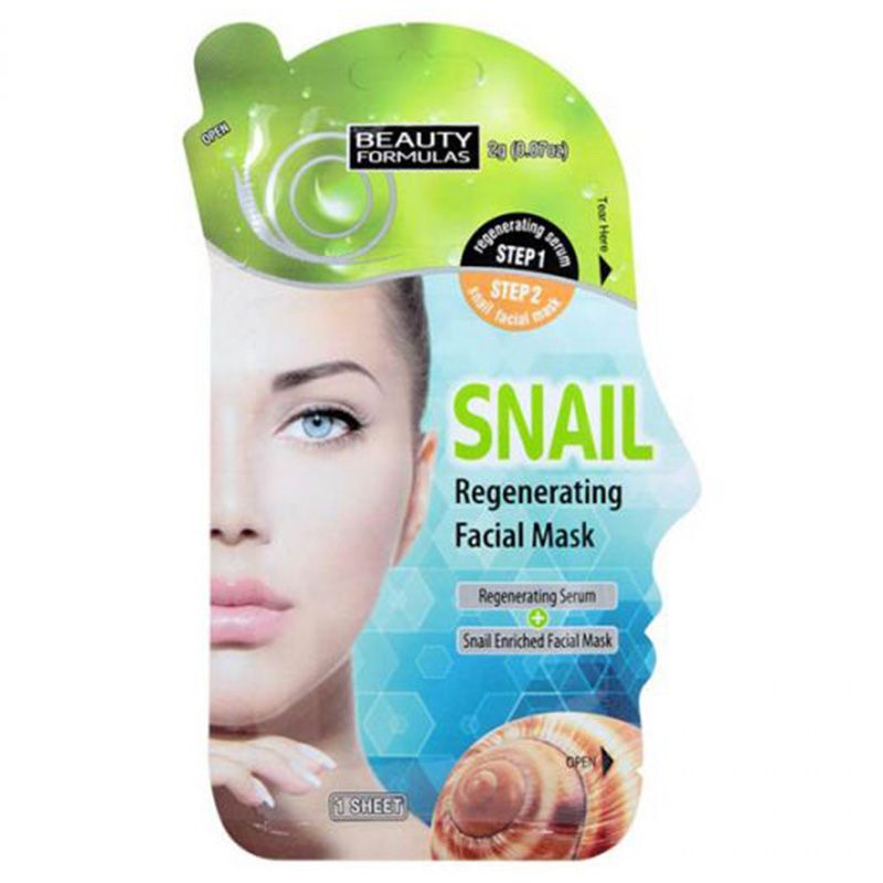 Beauty Formulas - Snail Facial Mask 2g +1 Sheet
