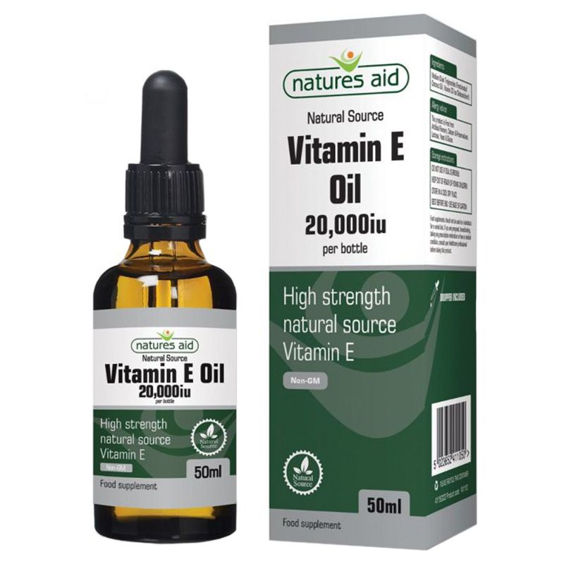 Natures Aid - 20000iu Vitamin E Oil - 50 ml