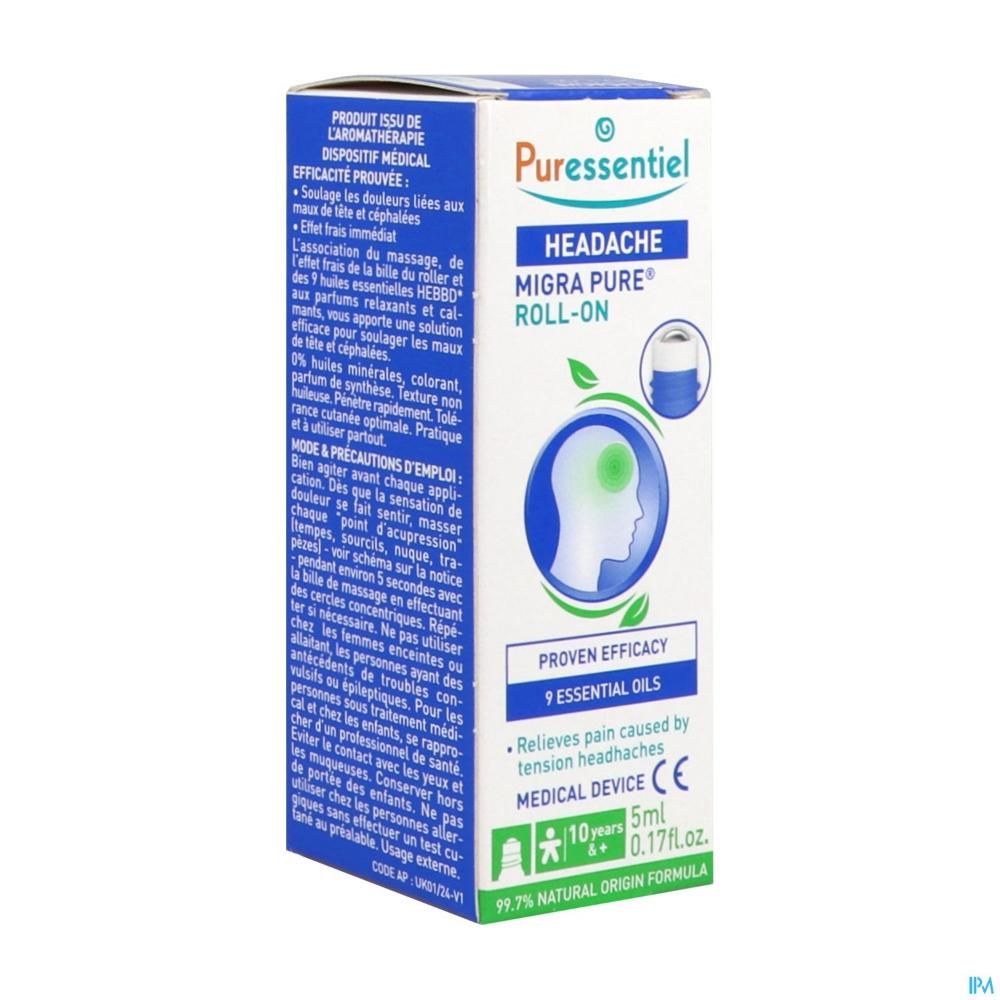 Puressentiel Headache Roller With 9 Essential Oils 5ml
