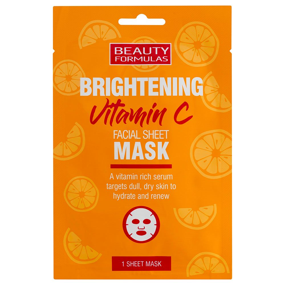 Beauty Formulas - Brightening Vitamin C Facial Sheet Mask