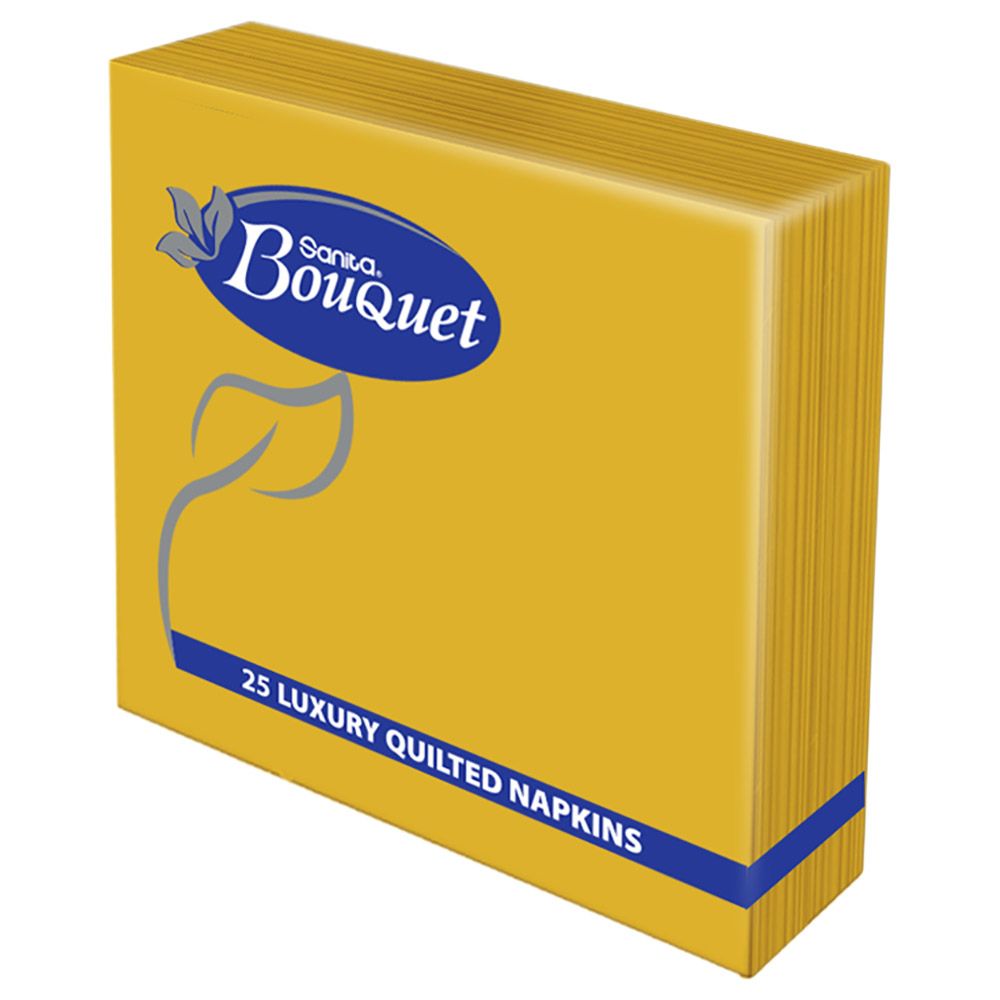 Sanita Bouquet - Table Napkins Yellow Sheet Size 24