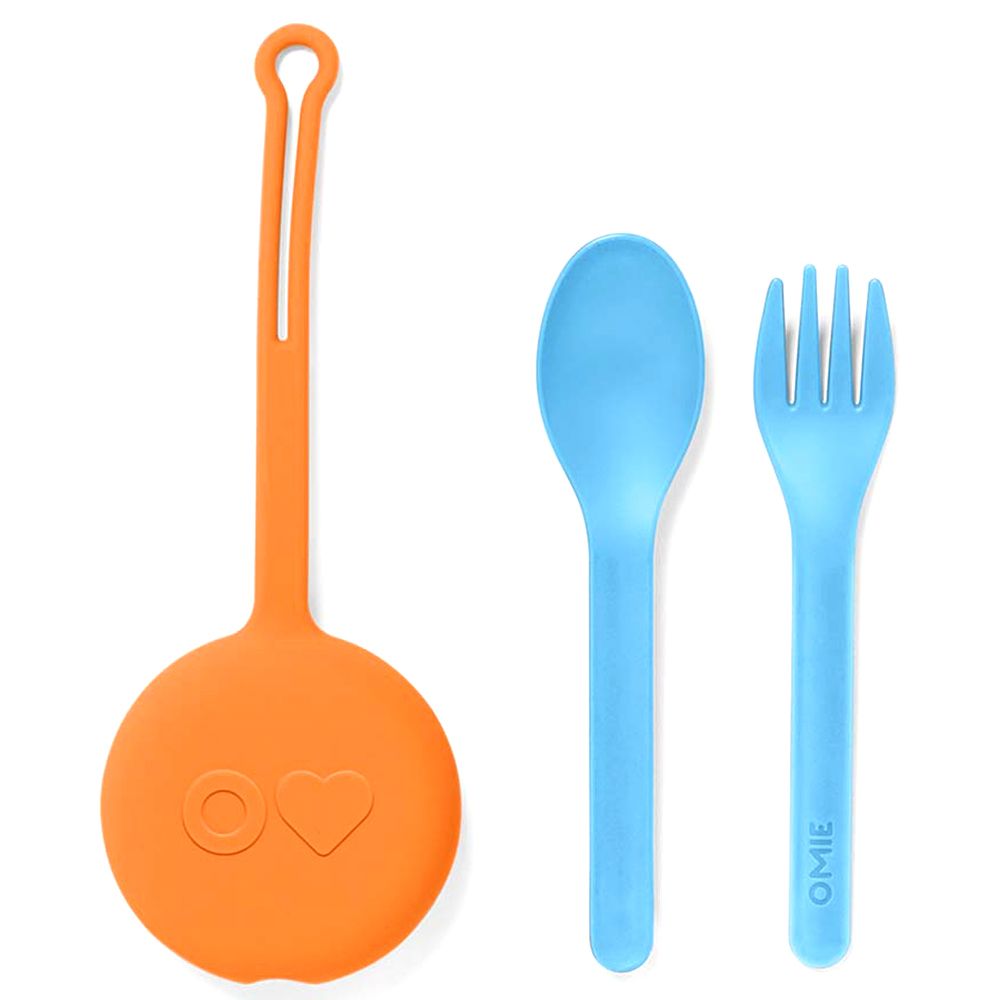 Omiebox - Utensil + Holder Set - Sunshine