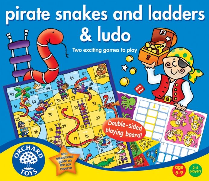 Orchard Toys - Pirate Snake and Ladders & Ludo