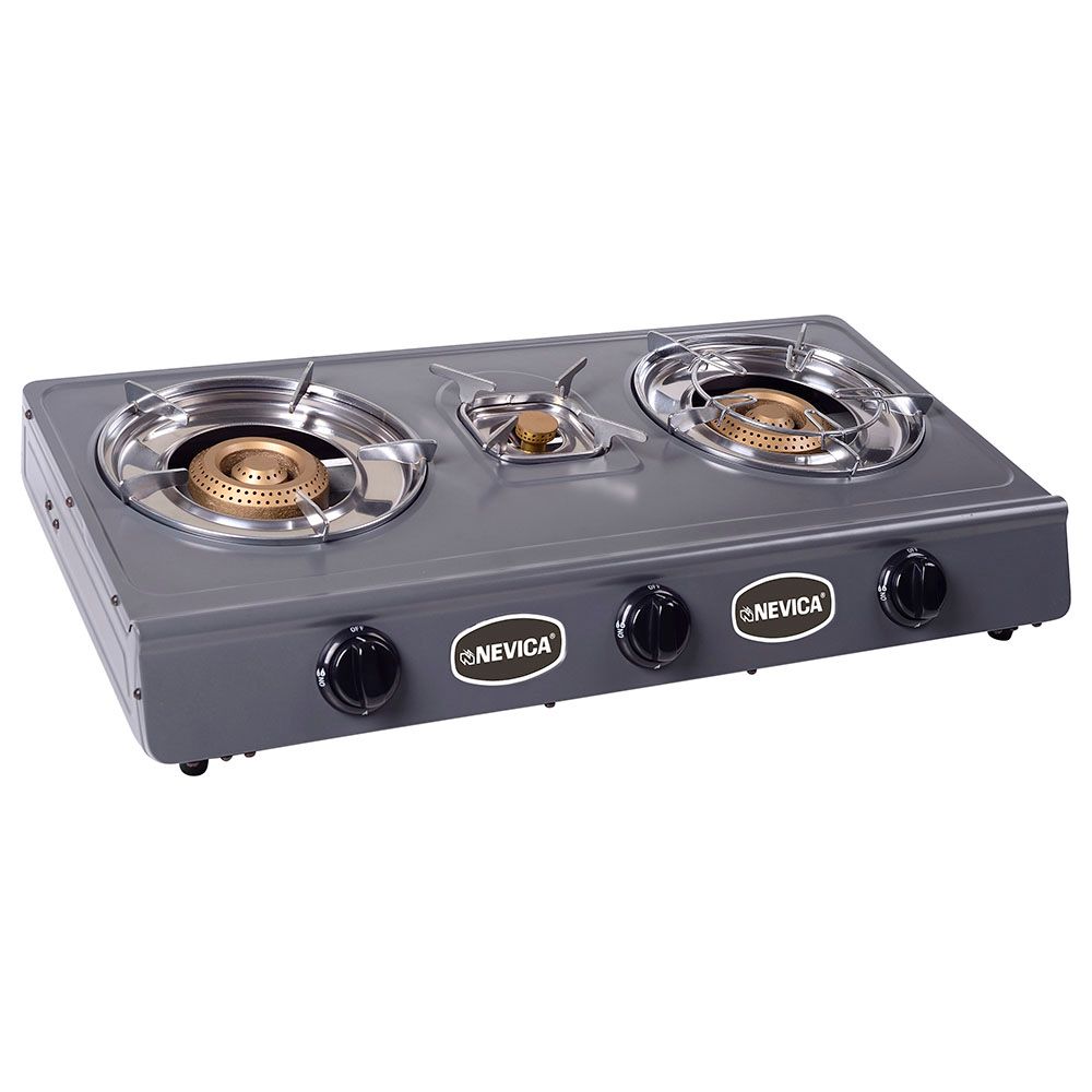 Nevica - NV-843GS Double Burner Gas Stove - Grey