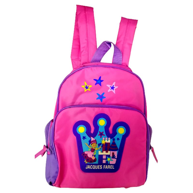 Jacques Farel - Girls Bagpack With Dolphin Design - Pink