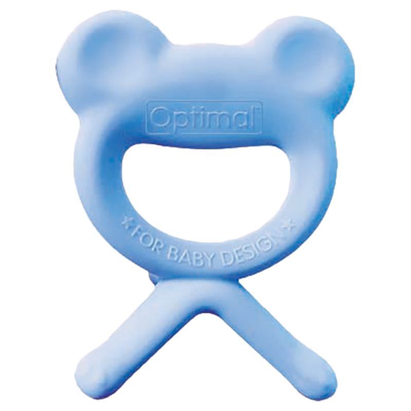 Optimal - Rubber Baby Silicone Teether - Blue