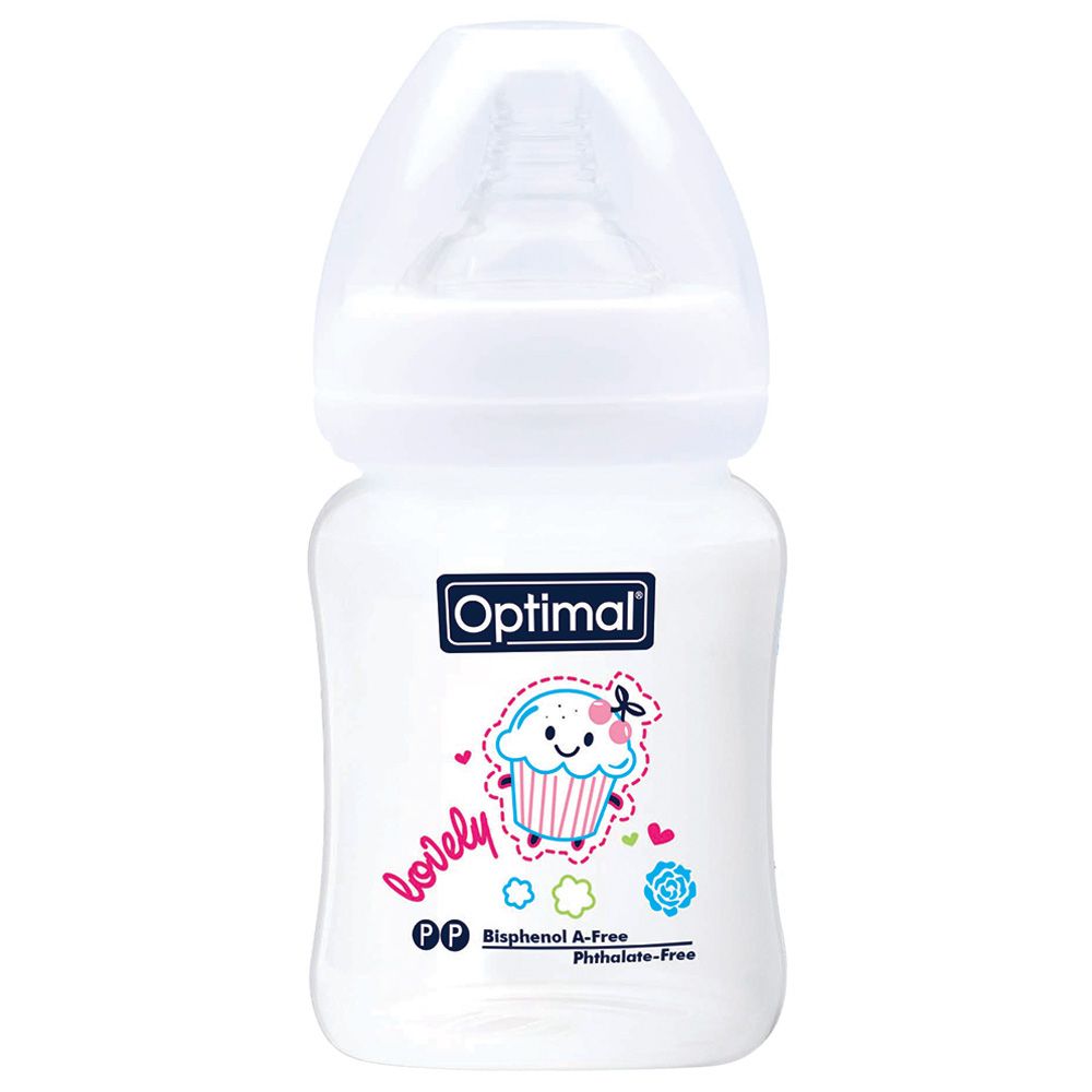 Optimal - Neck Feeding Bottle - 180ml - White