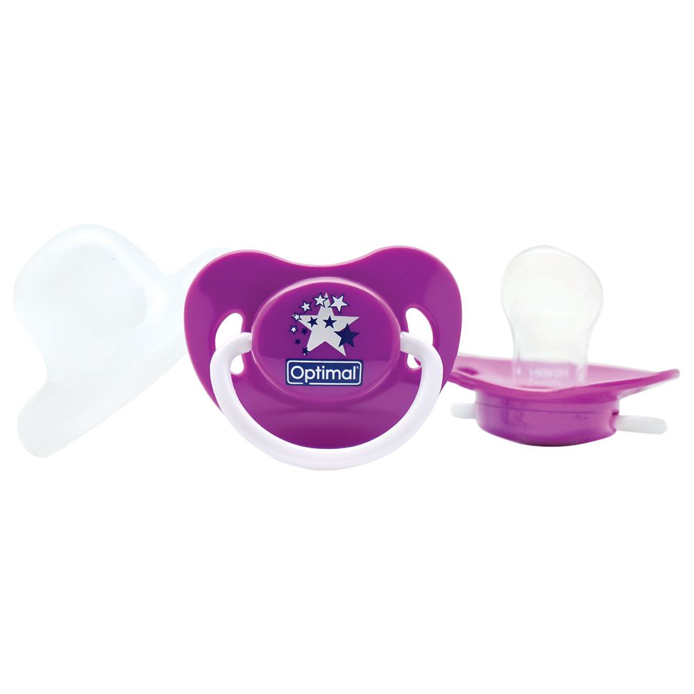 Optimal - Orthodontic Pacifier - 0M+ - Purple