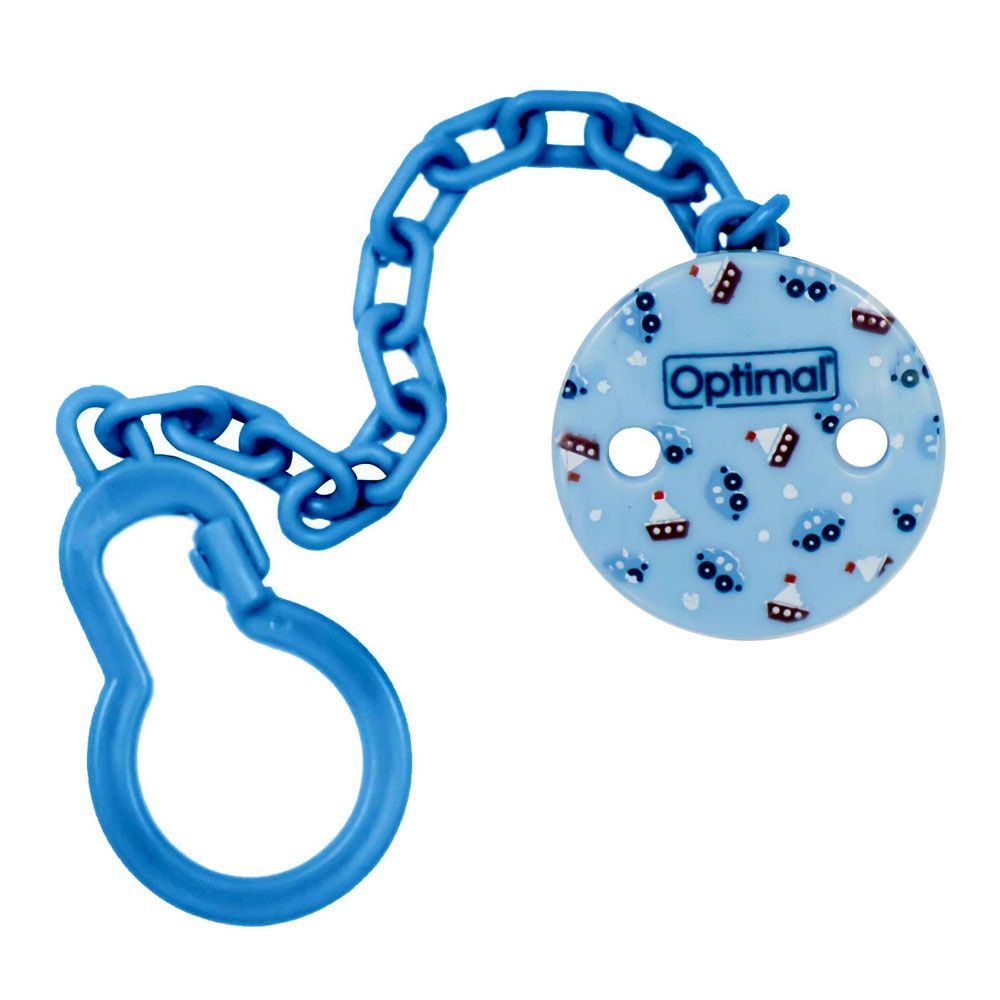 Optimal - Round Pacifier Holder - Light Blue