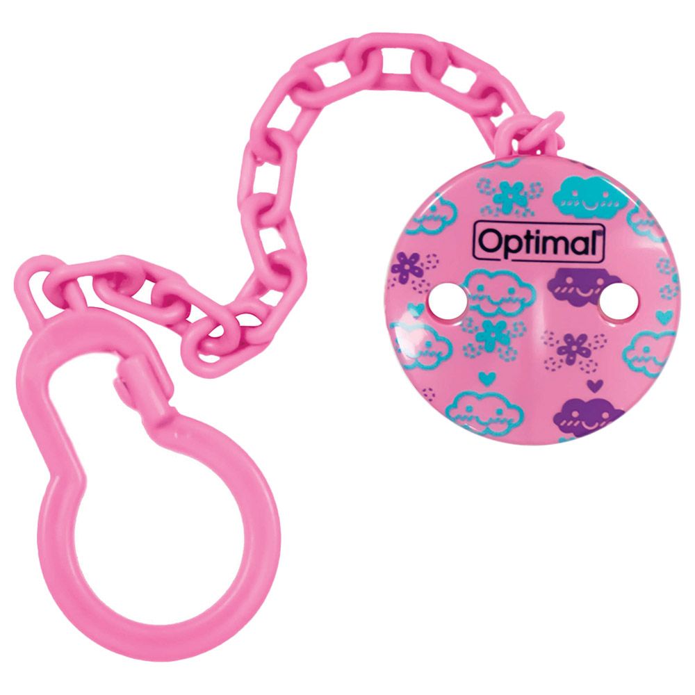 Optimal - Round Pacifier Holder - Light Pink