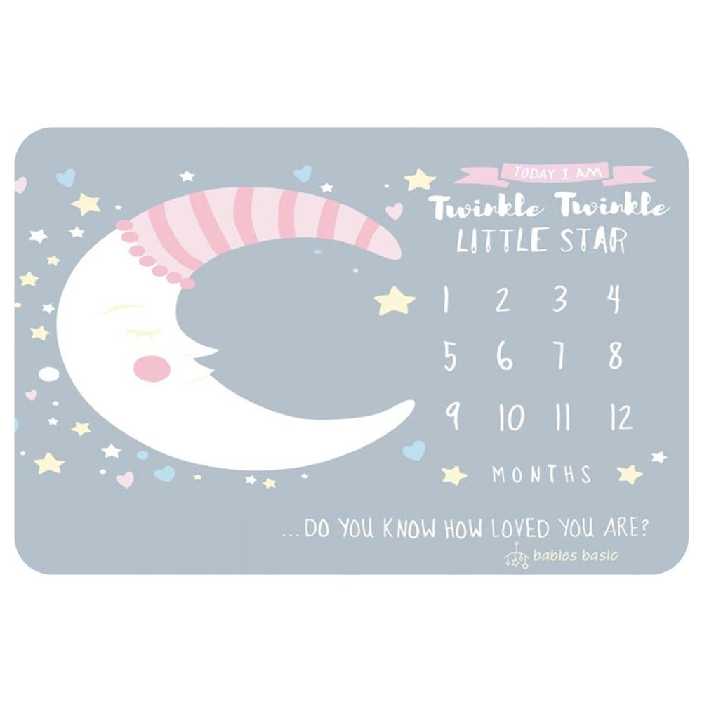 Babies Basic - Customizable Milestone Blanket - Little Star