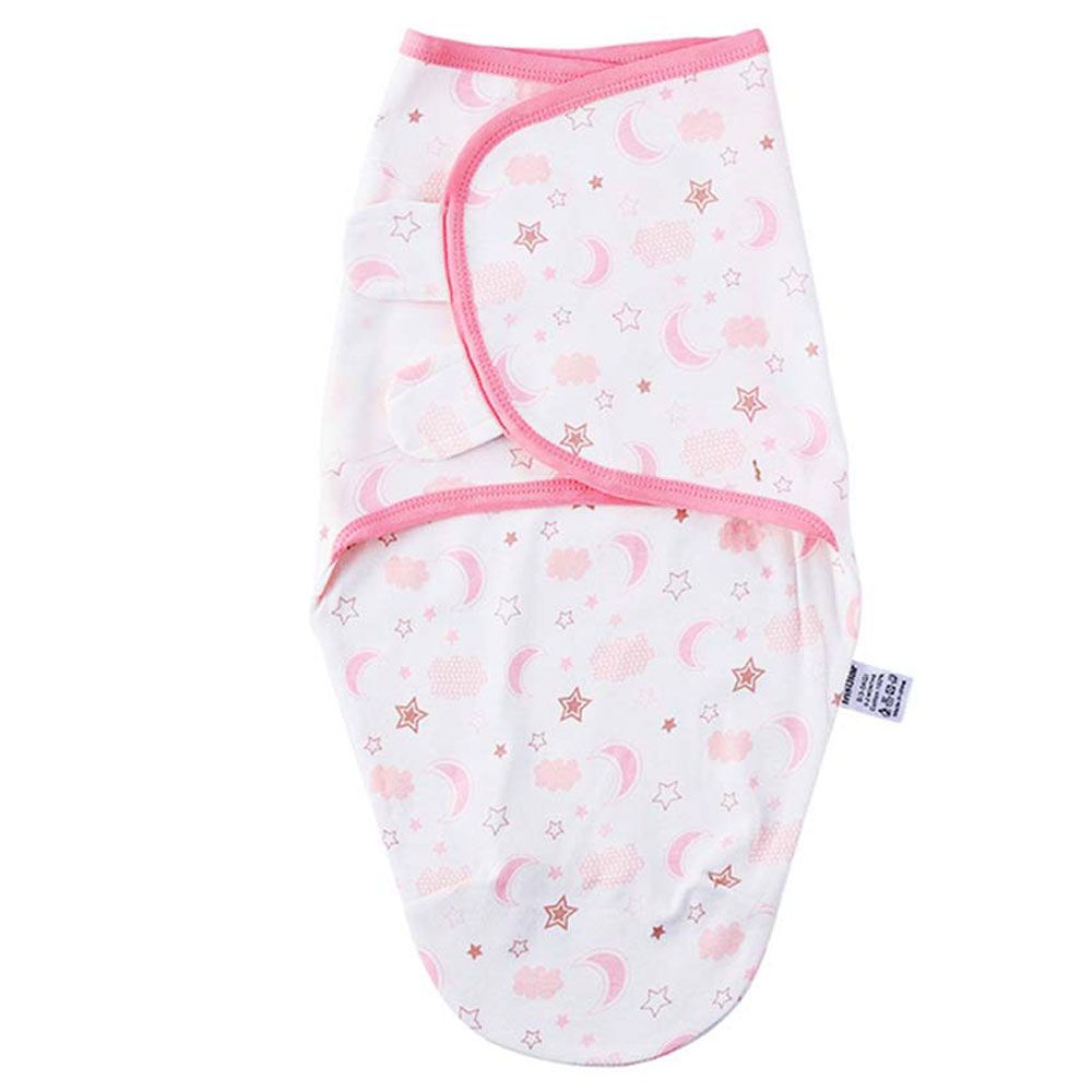 Tiny Toes - Swaddle Wrap - Pink Moon & Stars