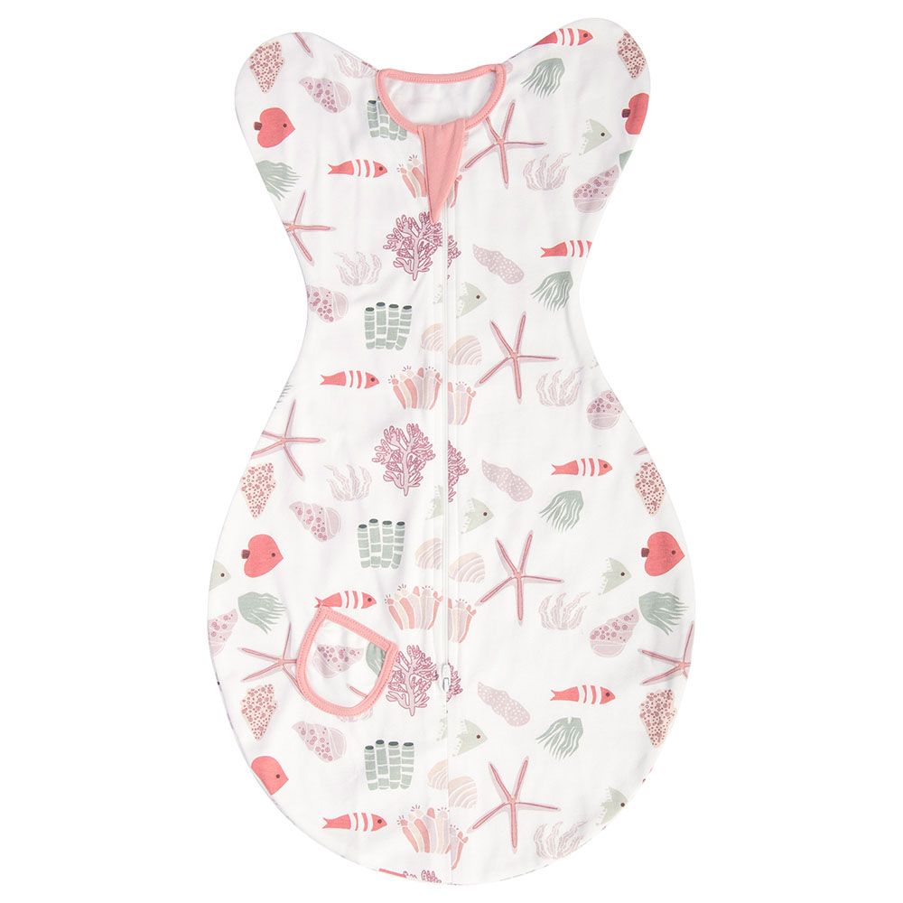 Tiny Toes - Baby Girls Printed Swaddle - Pink
