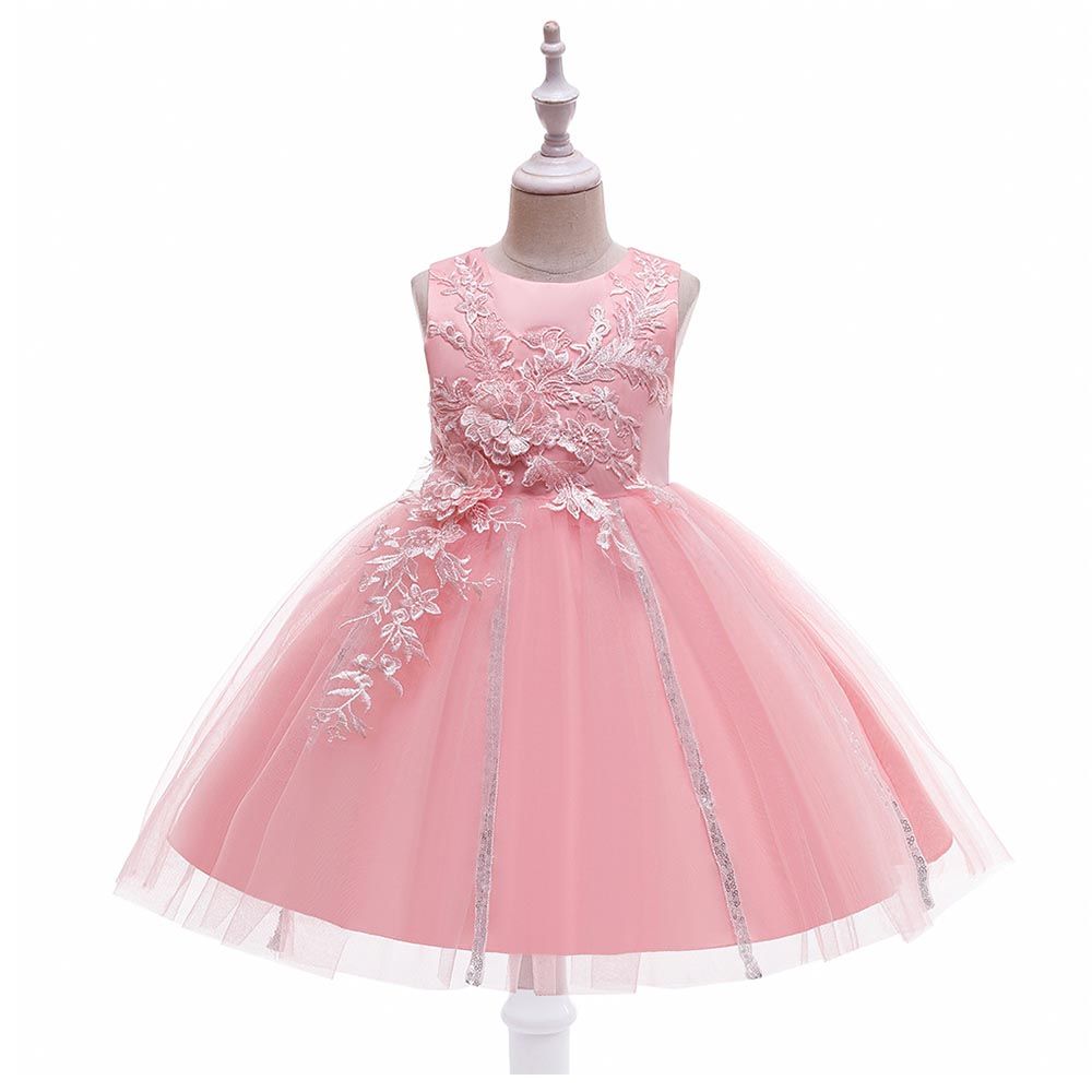 Sugar Rush Round Neck Sleeveless Party Dress Pink