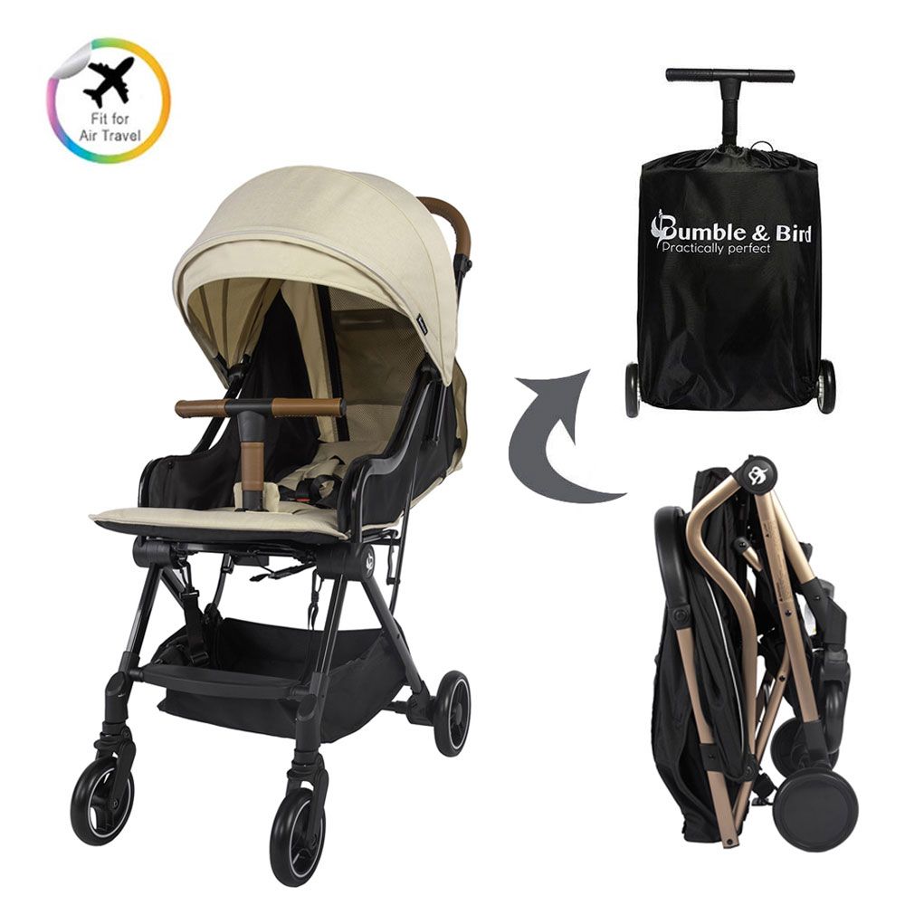 Bumble & Bird - Robin Lightweight Travel Stroller - Khaki