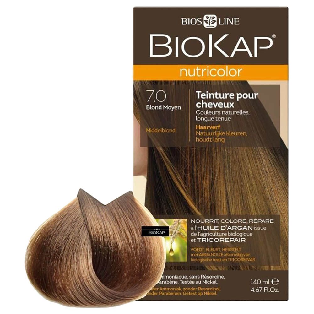 Biokap - Nutricolor Delicato 7.0 Natural Medium Blonde 140Ml