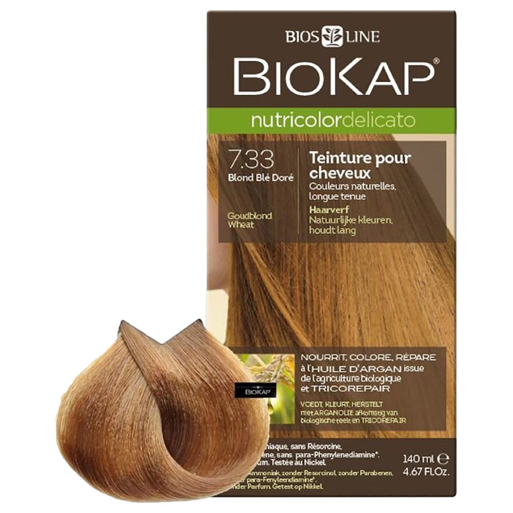 Biokap - Nutricolor Delicato 7.33 Golden Blonde Wheat 140Ml