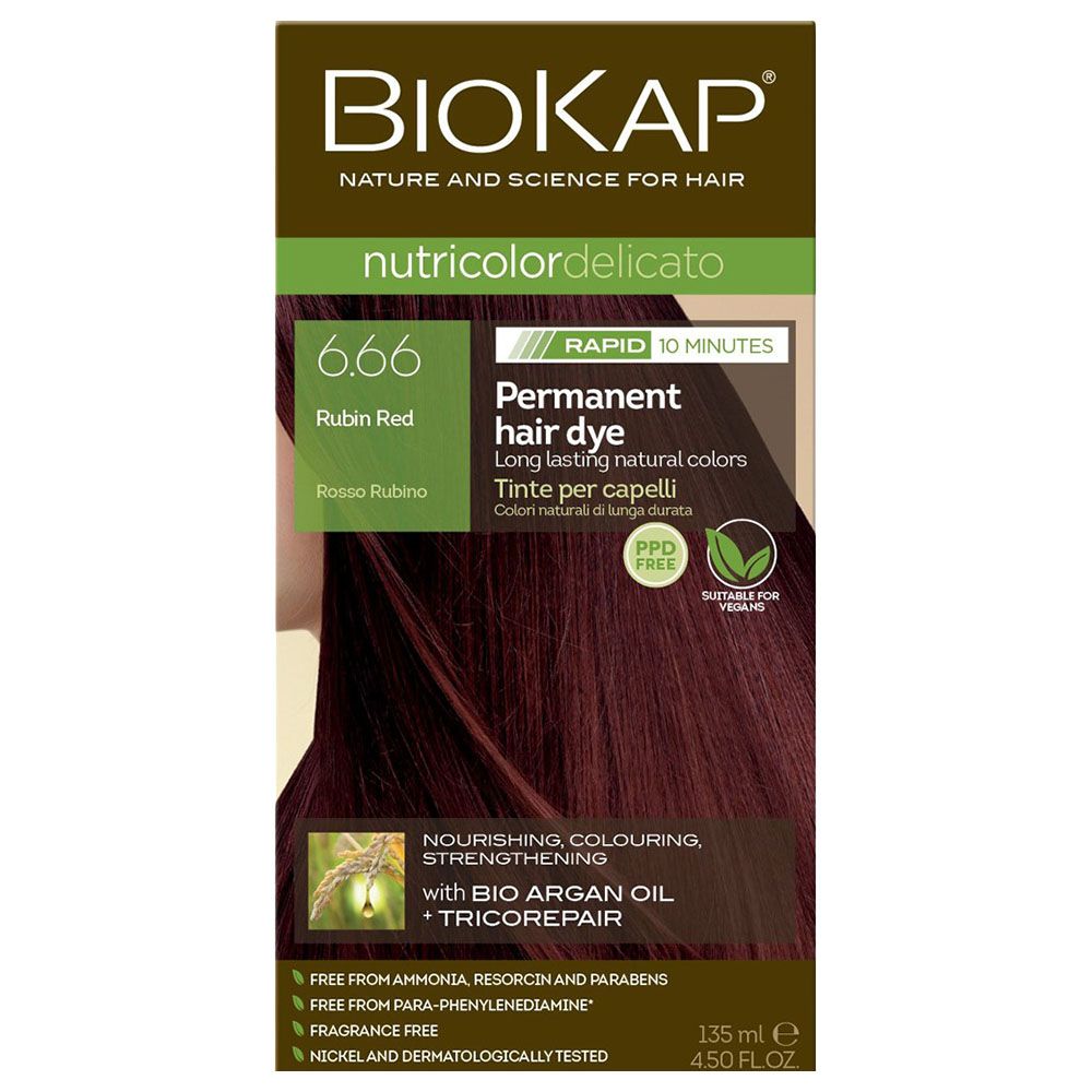 Biokap - Nutricolor Delicato Rapid 6.66 Rubin Red 135Ml