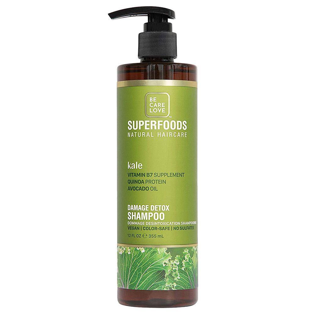 Be Care Love - Superfoods Kale Damage Detox Shampoo - 355ml