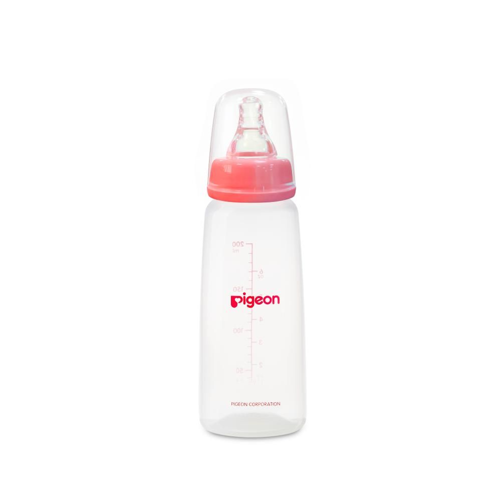 Pigeon - Plastic Feeding Bottle 200ml - Red