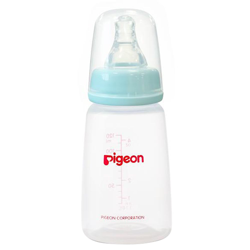 Pigeon - Plastic Feeding Bottle 120ml - Pale Blue
