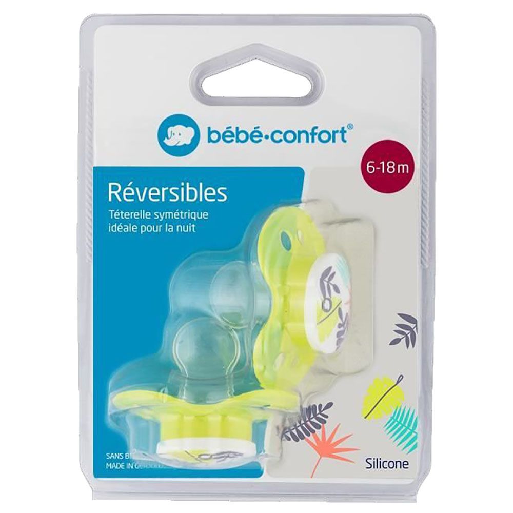 Bebeconfort - Reversible Dummy Silicone Pacifier 18-36M 2pcs