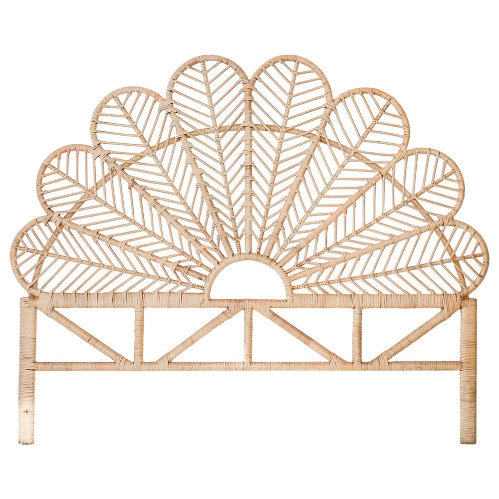 Natura - Rattan Blossom Headboard - Double