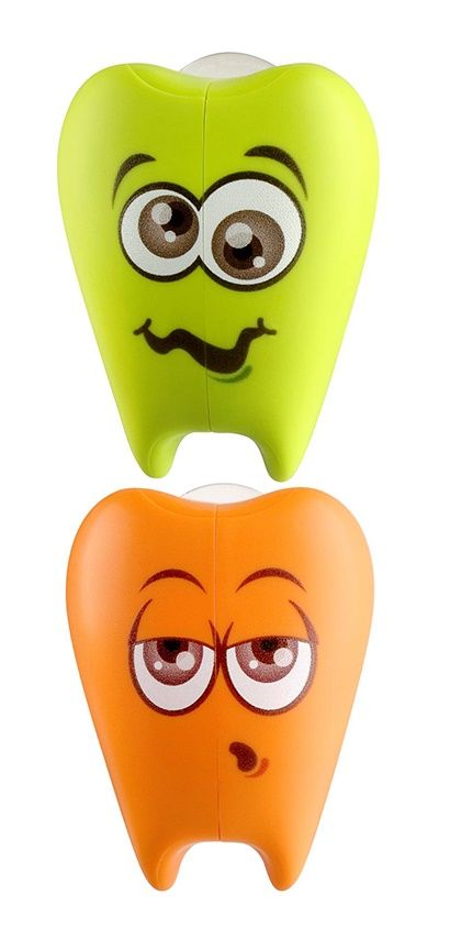 Flipper - 2 in 1 Lime & Orange Toothbrush Holder