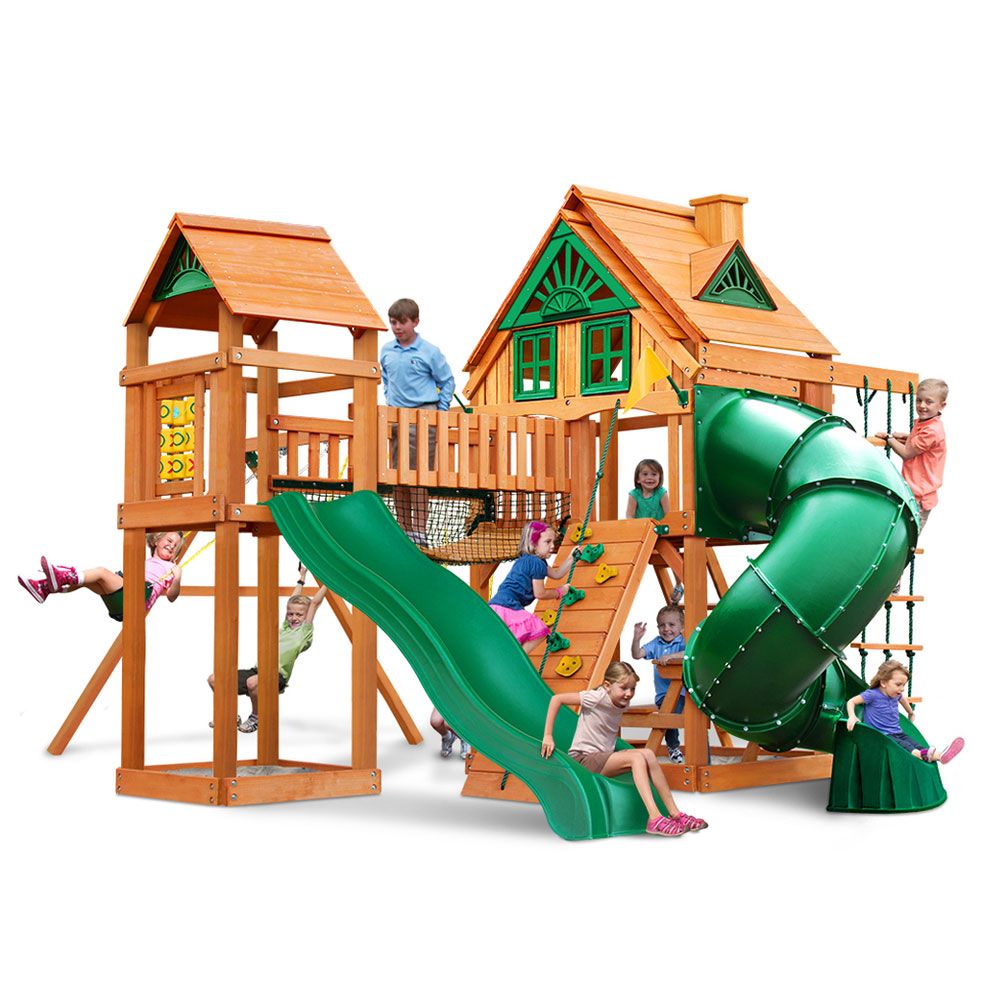 Playnation - Gorilla Adelade Wilderness Gym Swing Set - Treehouse Roof