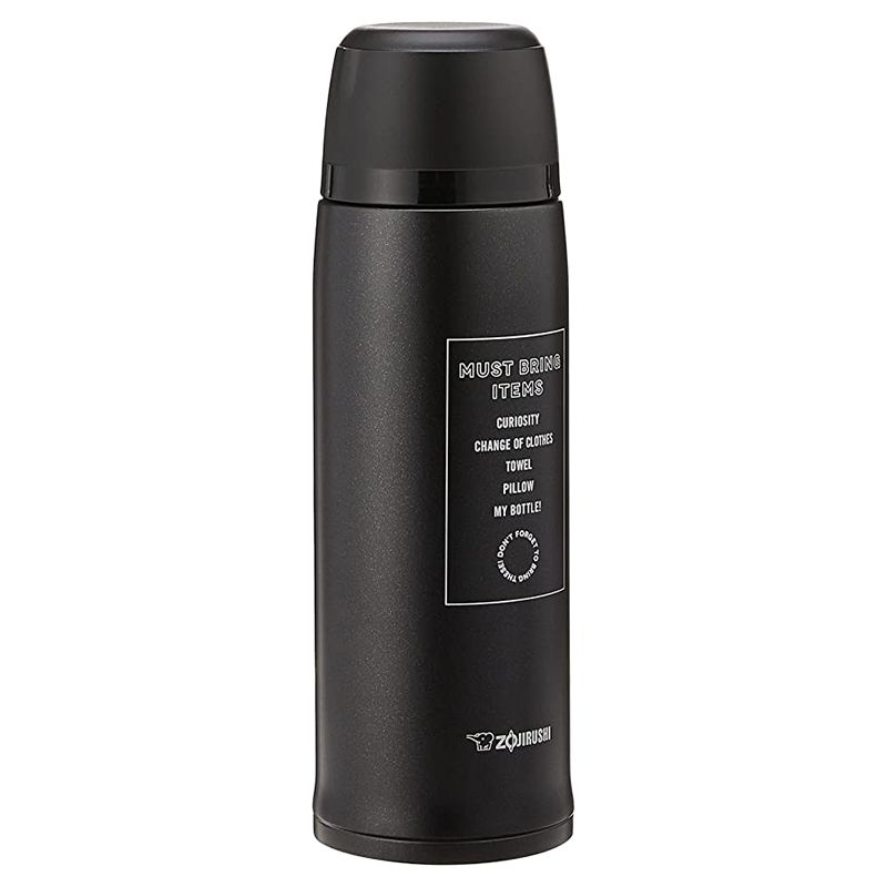 Zojirushi - Stainless Steel Vacuum Flask With Cup - 0.82L - Black