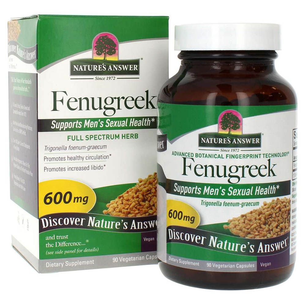 Nature's Answer - Fenugreek Seed 600mg Capsules 90's